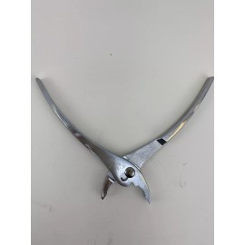 Crescent H28N Slip joint Pleirs, Curved Jaw, Plain Knurled Handle, 8" OAL