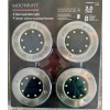 Moonrays 4 Solar Lawn/Deck lights-Solar Powered-2.0-8h