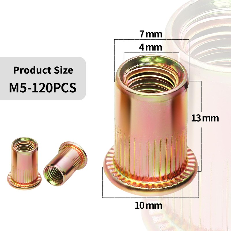 Rivet Nuts Retractable Nuts Thread Rivets M5 Blind Rivet Nuts