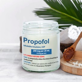 MEDROC Respiratory Therapist Candle Propofol for Respiratory Therapist Thank You Coworker Gift, Birthday Christmas Gift for RT Best Friend Women Men, Respiratory Care Week Home Decoration Gift
