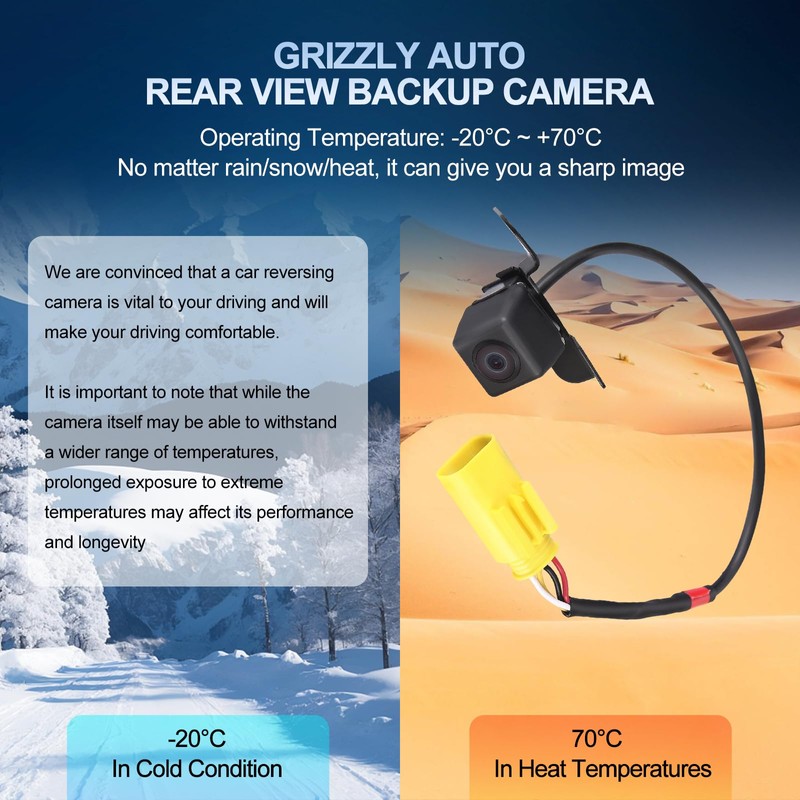 GRIZZLY AUTO Backup Camera Replacement for Sorento 3.5L 2.4L 2011