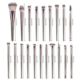 MAANGE 26 Pcs Brochas de Maquillaje Profesional Set de Brochas para Maquillaje Sombras Brocha para Ojos Sintéticas de Alta Calidad Rubor Facial -Champ