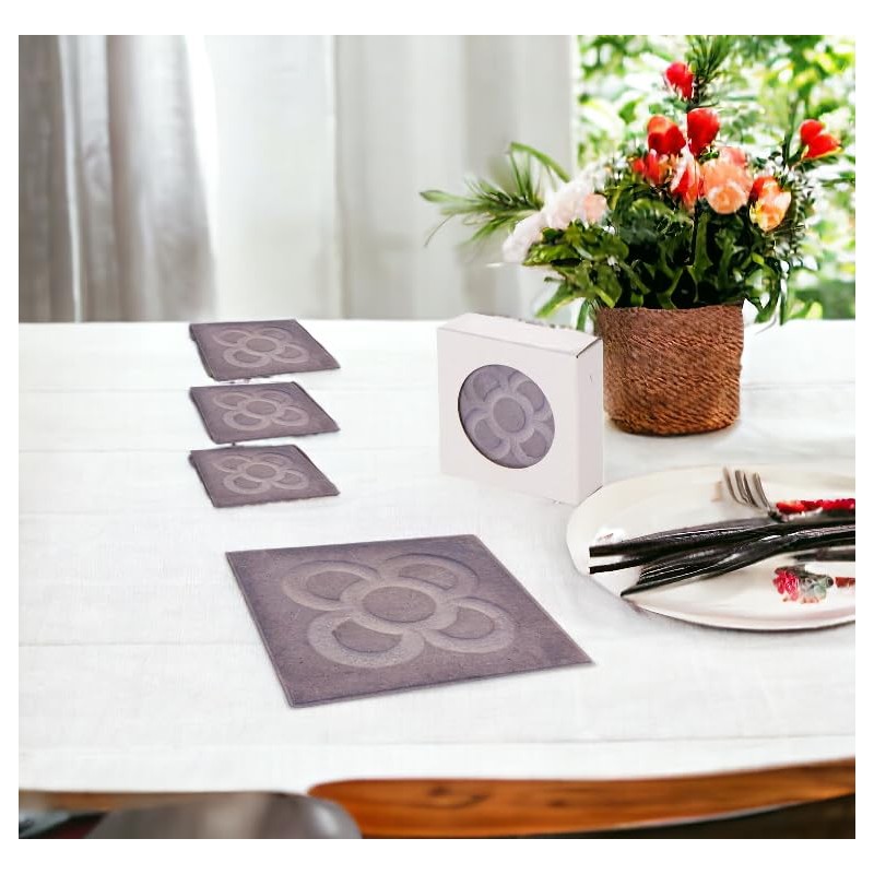 Rocking Gifts Panot Barcelona Decorative Ceramic Coasters, Set of 4,
