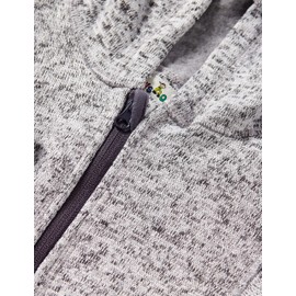 Playshoes Unisex Baby Fleece Jumpsuit, Breathable With Long Zip And Hood, Mottled Pattern - 62