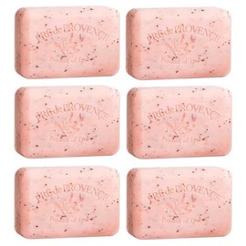 Pre de Provence 150g Soap Bar, Pack of 6 - Juicy Pomegranate
