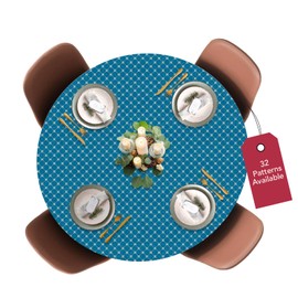 Covers For The Home - Fundas de mesa, de vinilo, con bordes elásticos y respaldo de franela, de lujo