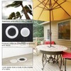 2 Sets 2 Inch Patio Table Umbrella Hole Ring and