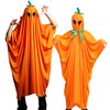 Clearstone Cosplay Halloween 2-Way Teru Pumpkin Poncho, Unisex, Orange