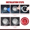 Shakas Start Button Cover, Engine One-button Start-stop Decorative Parts with