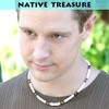 Native Treasure 20" Mens and Womens White Clam Heishe Ark