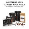 Veken 38oz Large Coffee Canister with Window, Airtight Stainless Steel,
