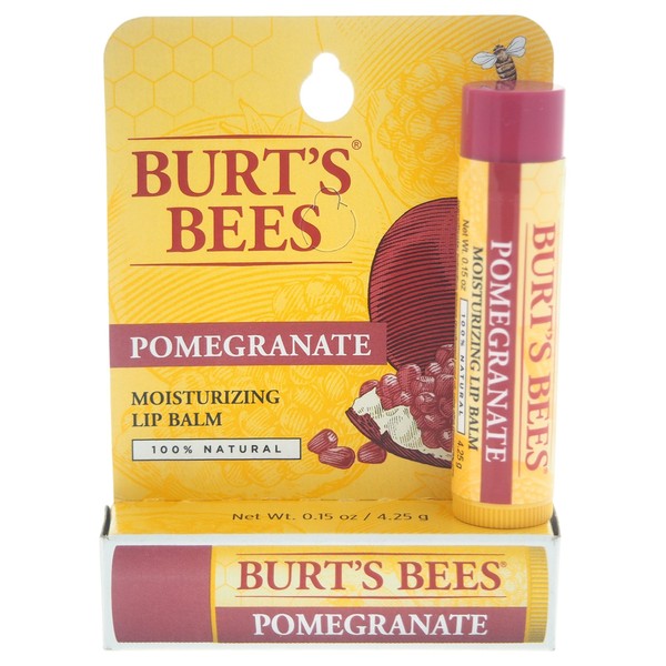 Burt's Bees Lip Balm, Pomegranate Oil, 0.15 oz