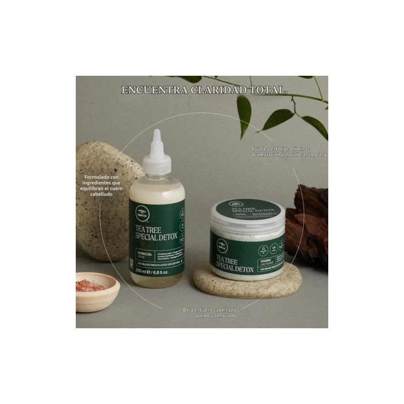 Tea Tree Special Detox Exfoliante Espumoso con Sales, Limpia y