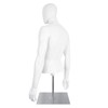 SHAREWIN Male Mannequin with Metal Stand Adjustable Plastic Half Body