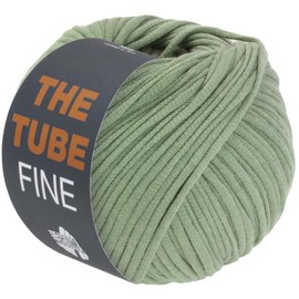 LANA GROSSA The Tube Fine Thin Filled Cotton Tube Band - Ideal for Decorative Items & Bags | Hand Knitting Yarn Made of Cotton & Polyamide | 100 g Wool for Knitting & Crocheting | 140 m Yarn