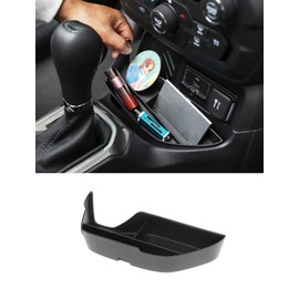 Savadicar - Bandeja de almacenamiento frontal para Jeep Renegade 2015-2017, accesorios de almacenamiento interno, color negro