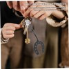 VALICLUD Leather Key Fob Purse Keychain Horseshoe Charm Pendant PU