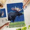 Lantern Press 1000 Piece Jigsaw Puzzle, Breckenridge, CO, Moose at