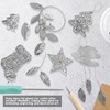 15 Pcs Silver Aluminum Leaf Sheets, Embossing Foil for Craft