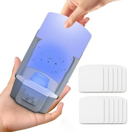 FTOTL Flying Insect Trap Refills – 12 Sticky Glue Cards for Fruit Fly Trap, Gnat Trap, Mosquito & Bug Catcher Indoor