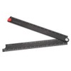Aluminum Alloy Ruler, Metal Folding Ruler, Easy to Carry Clear