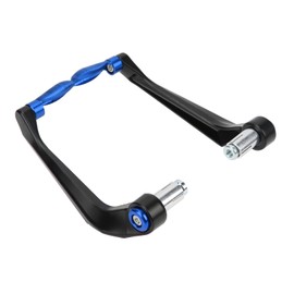 Motorcycle Lever Guard, Motorcycle Leverage Guard, Aluminum Alloy 2 Piece Motorcycle Lever Guards Set Aluminum Alloy Brake Clutch Handlebar Protector for Mountain Bikes (Blue)