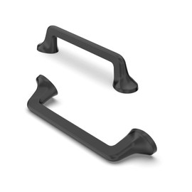 FURNIWARE FURNIWARE 10 Pack Cabinet Pulls, Hardware Drawer Handles, Zinc Alloy Kitchen Cabinet Door Handles Pull, Matt Black-96mm(3.8 Inch) Hole Center