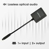 KabelDirekt Optical Audio Splitter – 1 in 2 Out Toslink