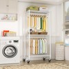 FUTASSI P3 Mini Rolling Clothes Rack, Clothing Racks for Hanging