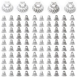 SAFIGLE 200pcs Christmas Ornament Hanger Round Ornament Caps Replaceable Christmas Ball End Caps Plastic Pendant Ball Top Covers Christmas Ball Caps for DIY Christmas Ornaments