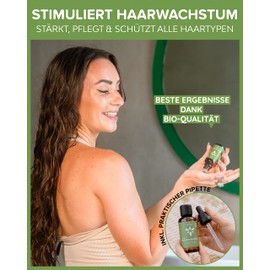 Heldengrün® BIO Rosmarinöl 50 ml [HOCHDOSIERT] Stimuliert Haarwachstum - Haaröl bei Haarausfall - 100% naturreines Rosmarin Öl - Rosmarinöl Haare - 3 x 50 ml