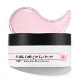 PDRN Collagen Eye Patches, 60 Pcs Under Eye Gel Patches for Puffy Eyes & Dark Circles, Niacinamide Infused Under Eye Masks for Wrinkles, Revitalizing Korean Eye Masks Skincare