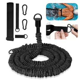 Swimming Belt Pool Adult, Countercurrent System for Pool, Swimming Belt for Adults and Children, Swimming Resistance Belt with 2.5-7.5 m Adjustable Swimming Rope for Swimming Training