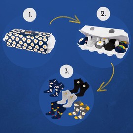 soxo Easter Gifts for Women Socks Men Funny Gift for Men 2 Sizes 1-5 Pairs, Easter 5 pairs