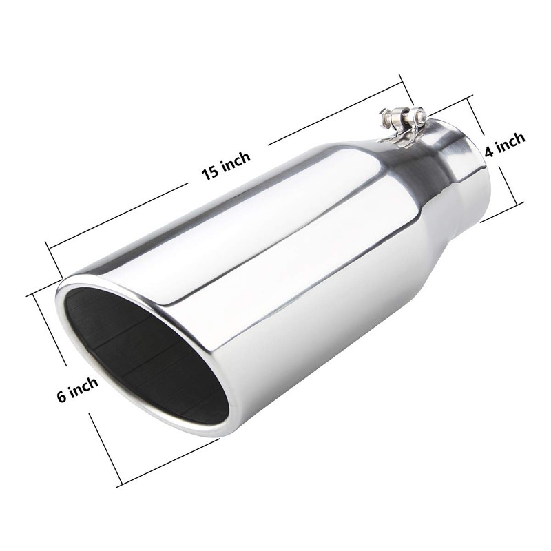 LCGP Bolt On Diesel Exhaust Tip 4", 6" outlet 15"