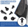 Glarks 245Pcs 12 Sizes Car Retainer Clips Nylon Bumper Push