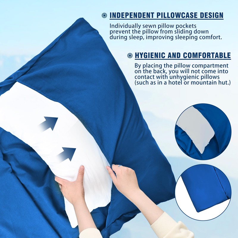 Cotton Sleeping Bag, Ultralight Travel Sleeping Bag, Travel Sleeping Bag