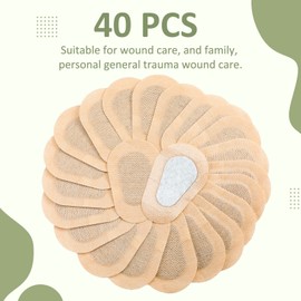 Panitay Panitay 40 Pcs Adhesive Eye Patchesfor Men Disposable Eye PatchesLatex Free Adhesive Bandages(3 x 2 Inch,Nude)