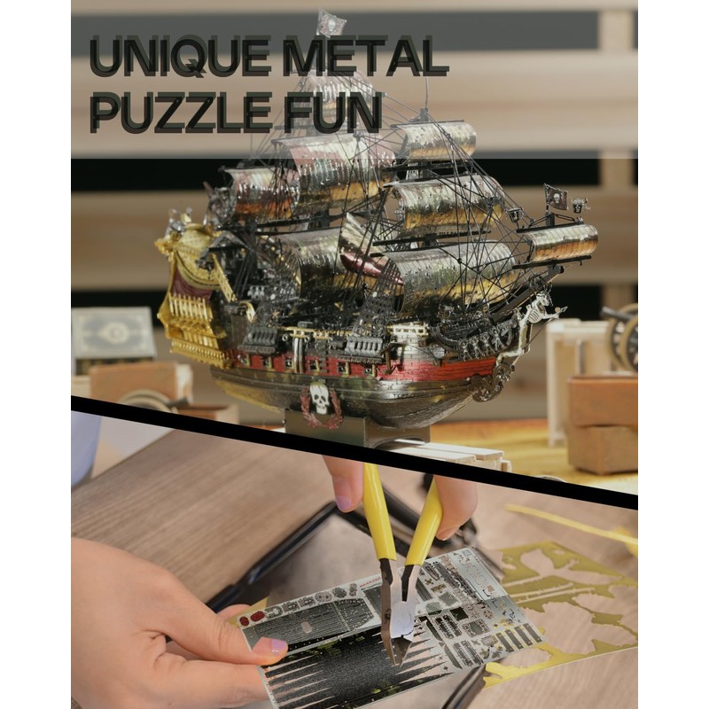 Piececool 3D Metal Puzzle Model Kit for Adults, Queen Anne’s