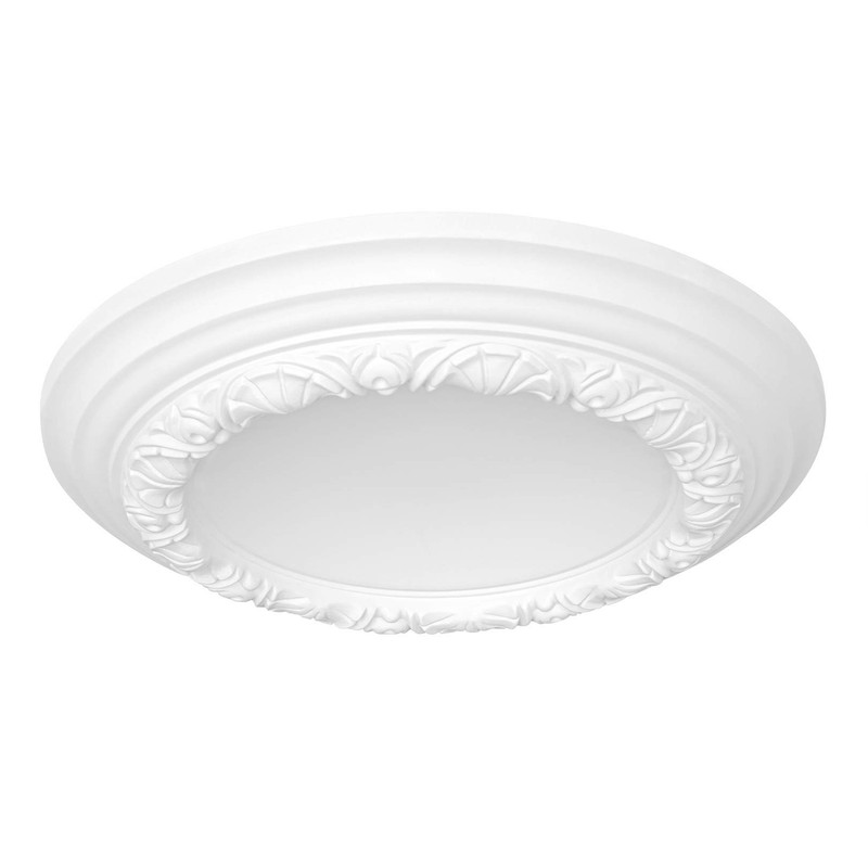 HEXIM Perfect Stucco Rosette Made of Polyurethane Hard Foam -