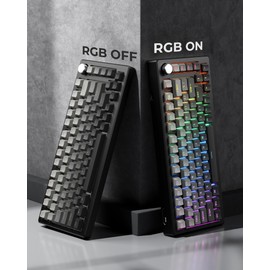 x XVX Shine Through PBT Keycaps, Keycaps 60 75 100 Percent OEM Profile, Doubleshot Custom Key caps Set for 61/64/68/84/87/100/104/108 Gaming Mechanical Keyboard, Gradient Gray