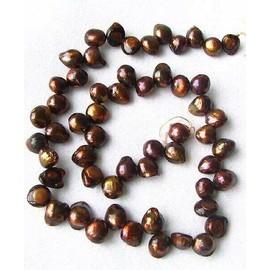 PremiumBead Hot Cocoa Chocolate Pearl Blister Strand 108896