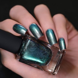 ILNP Stardust (H) - Unique Silver to Teal Holographic Ultra Chrome Nail Polish