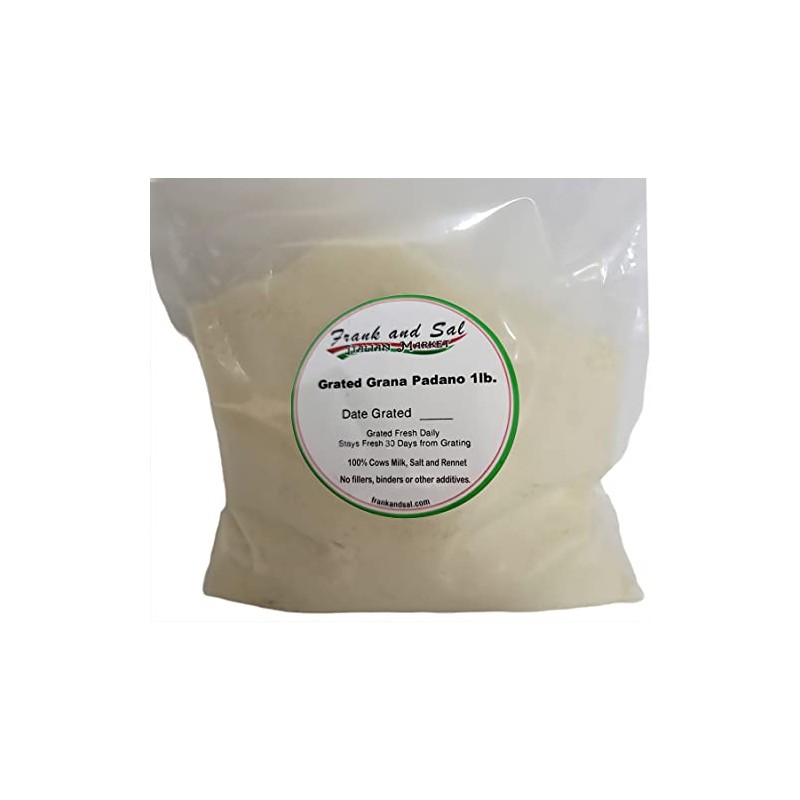 Grana Padano PDO. Grated Cheese 1 Pound Imported From Italy.