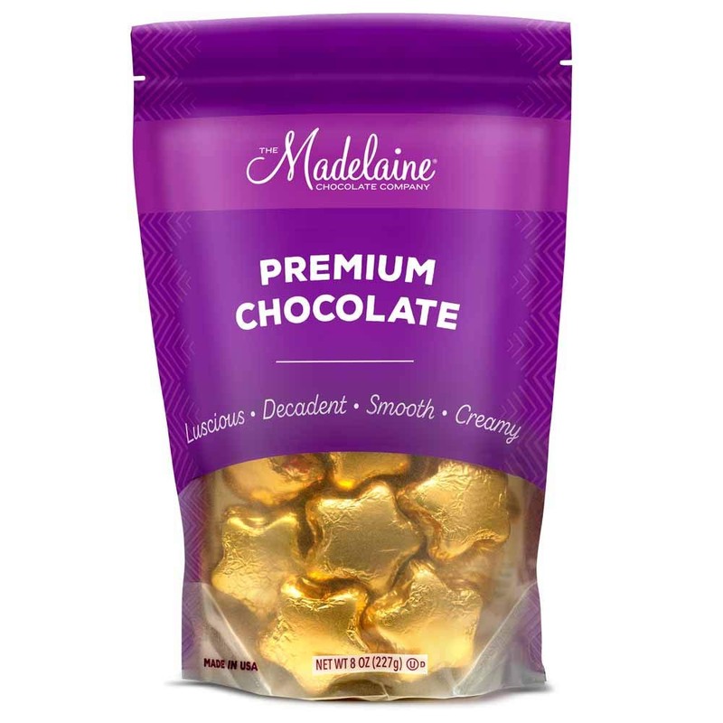 Madelaine Chocolate Gold Stars - Christmas Candy Party Favors -