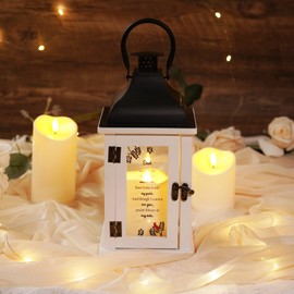 Homemory Memorial Lantern Bereavement Sympathy Gifts for Loss of Loved One, Memorial Gifts for Loss of Mother Loss of Father in Memory of Loved One Remembrance Gift with LED Candle & Remote