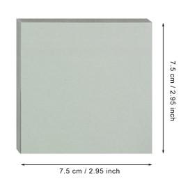 Mini Skater 2 Pack Kraft Paper Sticky Notes 7.5x7.5cm Self-Stick Blank Book Tabs Paper Markers Sticky Notes Pad 100 Sheets Index Sticker (Gray)