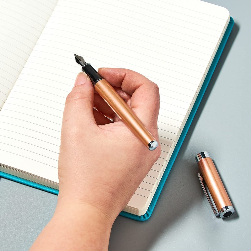 Helix Oxford Premium Fountain Pen (Rose Gold) with Plastic Free