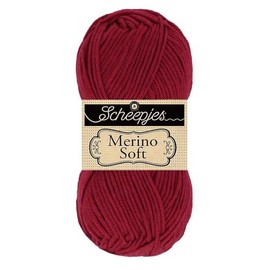 Scheepjes 1679-623 Merino Soft Baumwolle Garn, 50% Superwash-Merinowolle Mikrofaser 25% Acryl-Mischgewebe, 623 Rothko, 1x50g