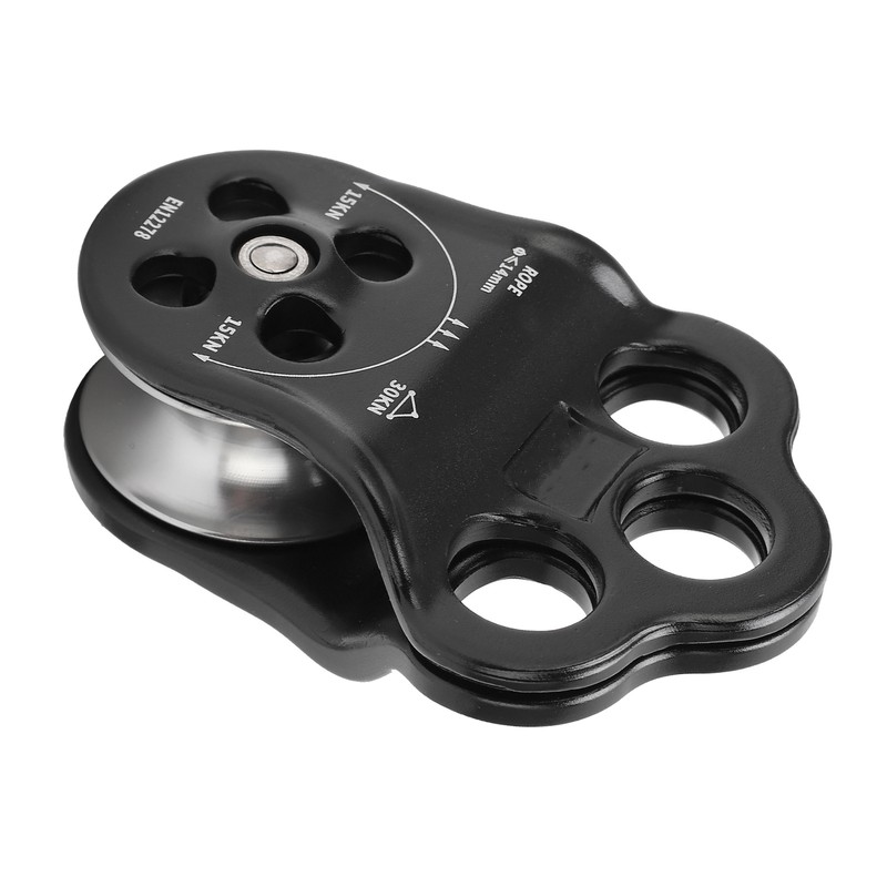 30KN Hitch Climber Pulley Rescue Equipment Dual Bearing for Rigging